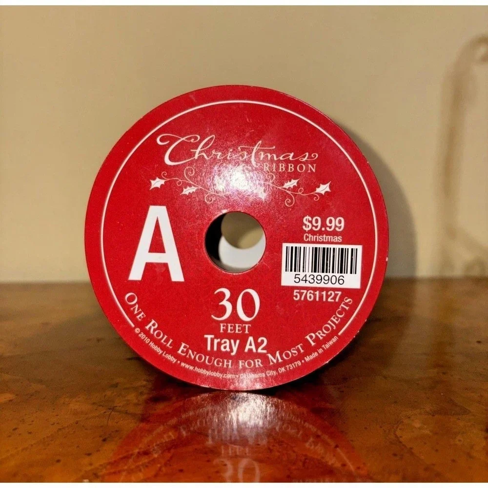 Hobby Lobby Christmas Ribbon 2.5
